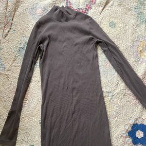 ❌SOLD❌ Prairie Underground Ribbed Mock Neck Bodycon Dress
